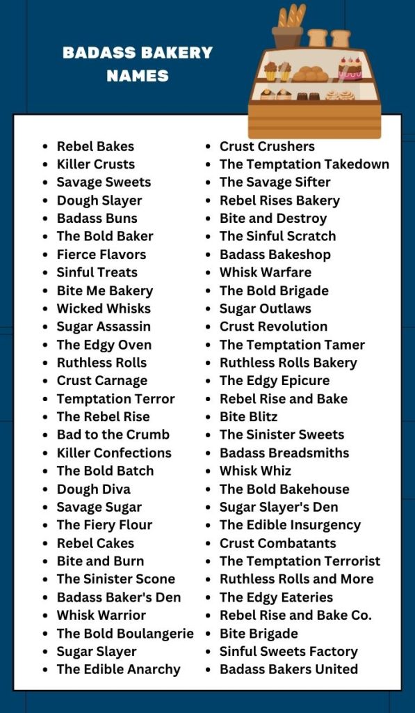 Badass bakery names