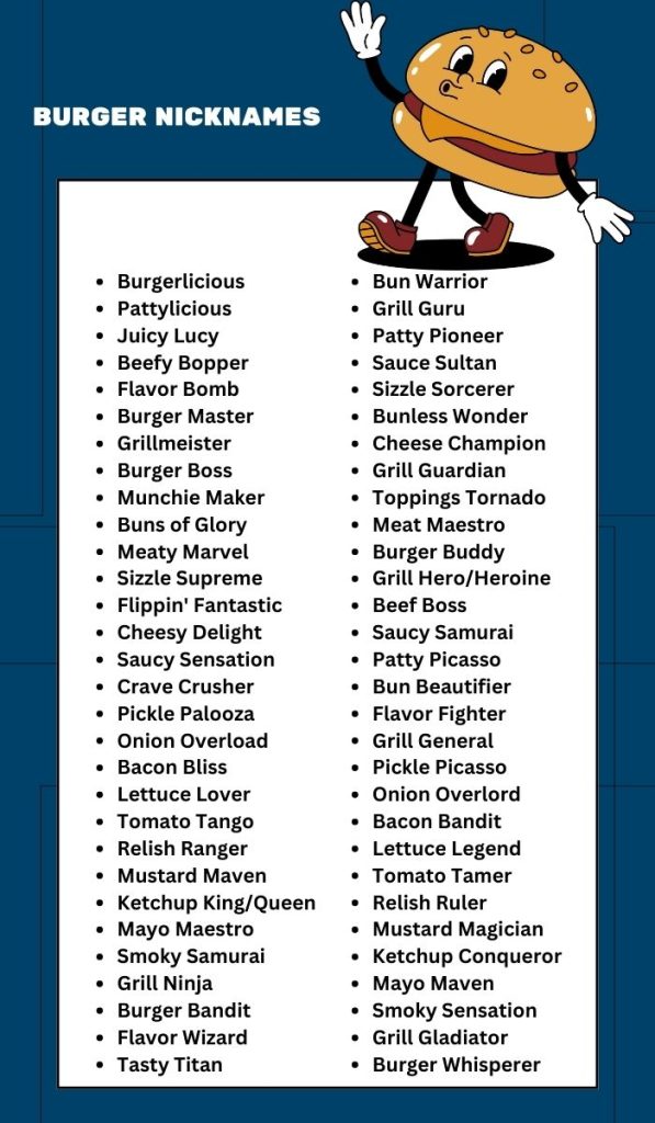 Burger Nicknames